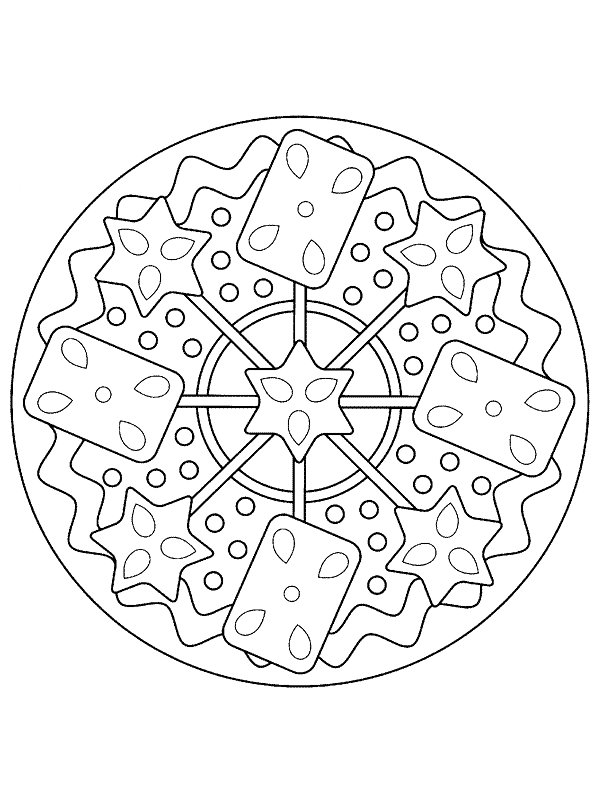 Plansa de colorat cu Craciun 733 705